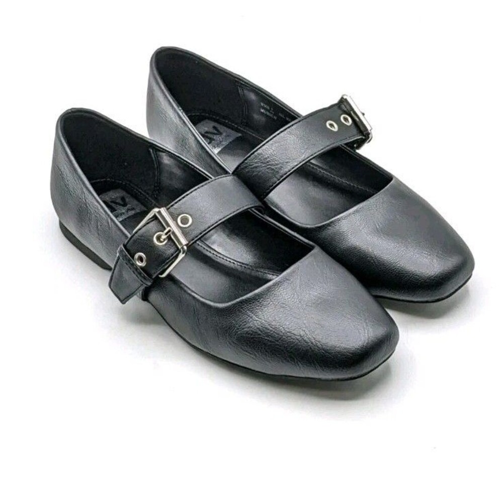 DV by DOLCE VITA Women's Munich Mary Jane Flat Shoes ~ Black ~ New Size 8